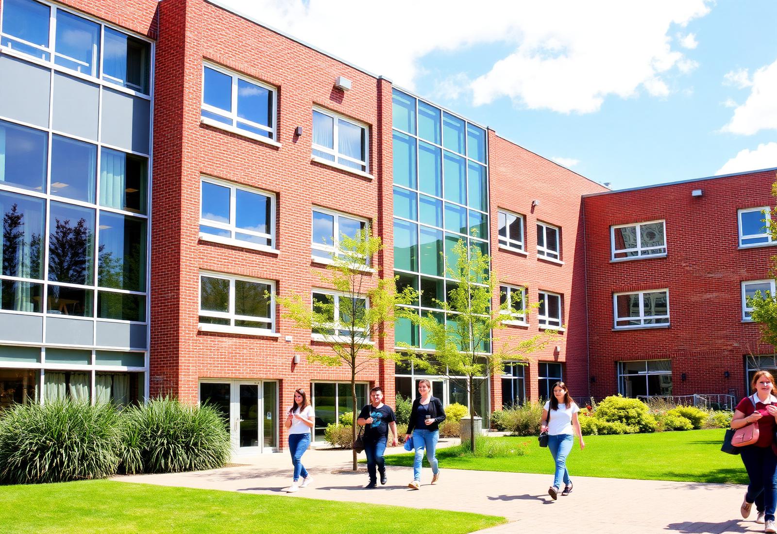 Campus de um college britânico